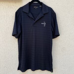 Monterey Club Black Sheer Polo Cinnabar Hills Golf Polo Mens S